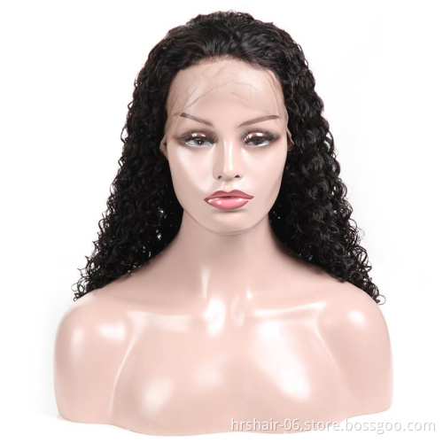 Malaysian Lace Frontal Human Hair Wig Deep Curly Wave Human Hair Wigs for Black Women Mink Brazilian Remy Free Shipping hair